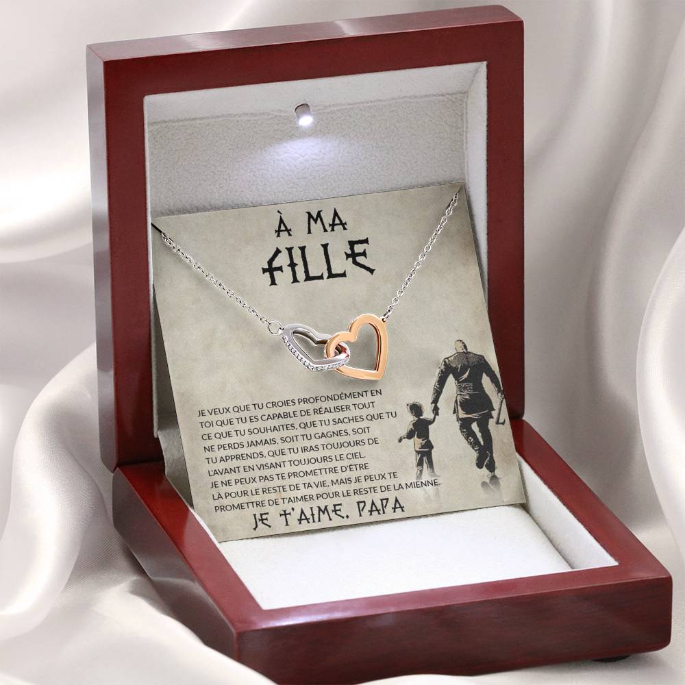 LINKY • Déclaration Pour Ma Fille Version Papa Double Cœur - Lehnaa