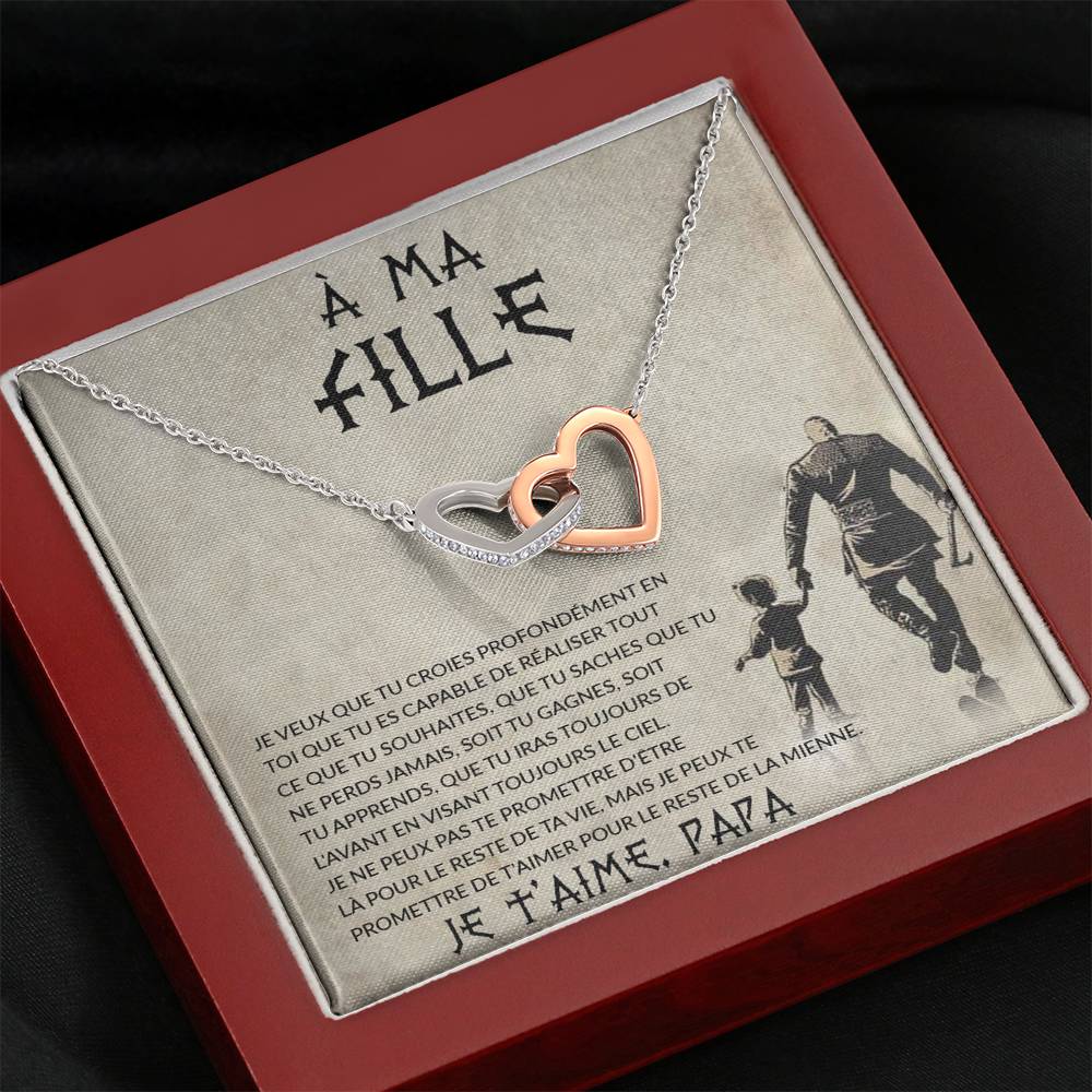 LINKY • Déclaration Pour Ma Fille Version Papa Double Cœur - Lehnaa