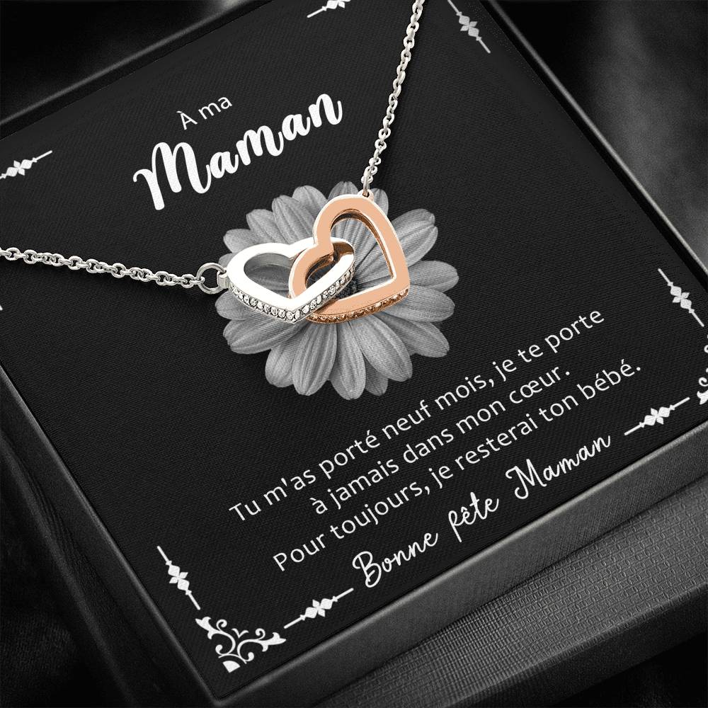 LOVYOUMOM • Collier de la fête des mères Double Cœur - Lehnaa