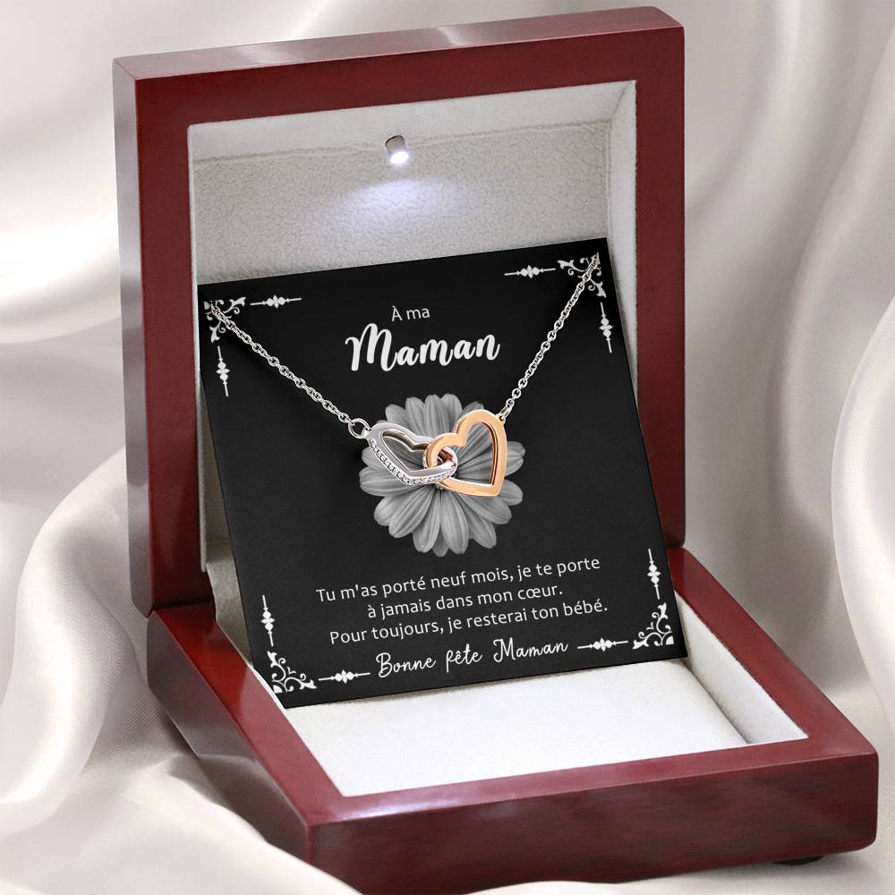 LOVYOUMOM • Collier de la fête des mères Double Cœur - Lehnaa
