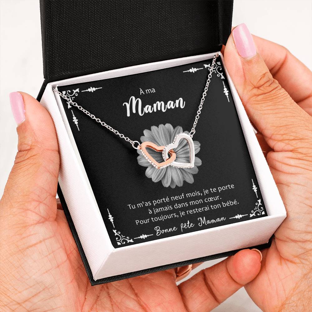 LOVYOUMOM • Collier de la fête des mères Double Cœur - Lehnaa