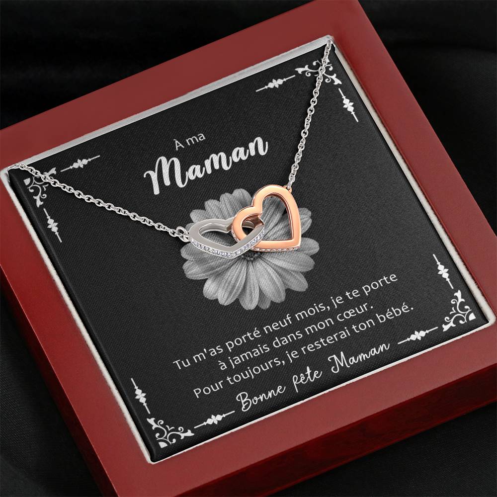 LOVYOUMOM • Collier de la fête des mères Double Cœur - Lehnaa