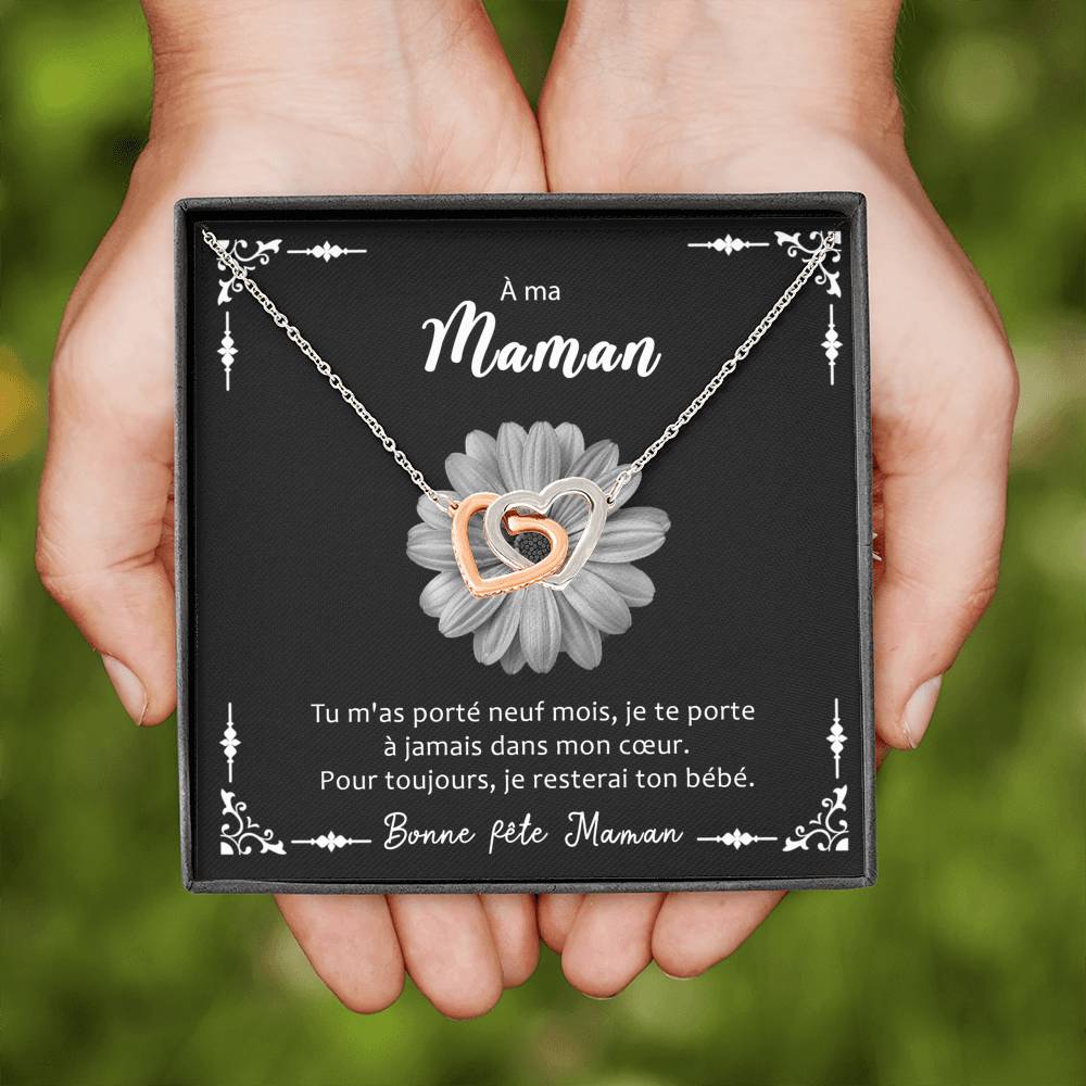 LOVYOUMOM • Collier de la fête des mères Double Cœur - Lehnaa