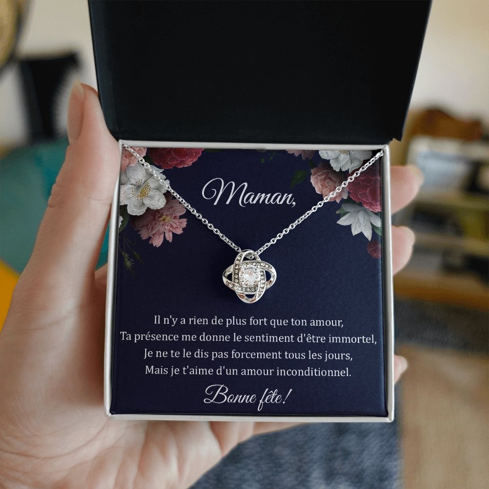 LOVYOUMOM • Collier de la fête des mères Noeud d'Amour - Lehnaa
