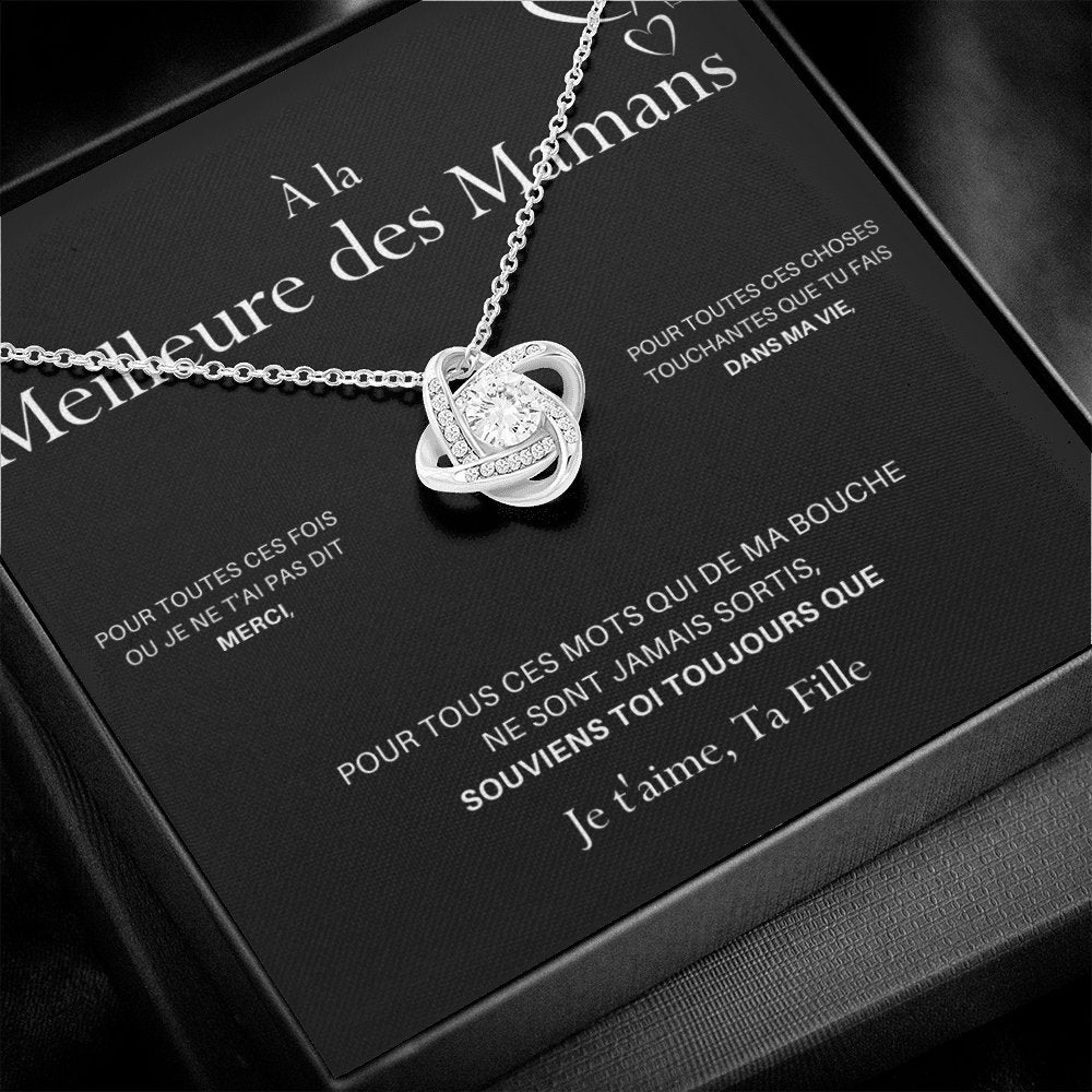 LOVYOUMOM • Collier de la fête des mères Noeud d'Amour Version Femme - Lehnaa