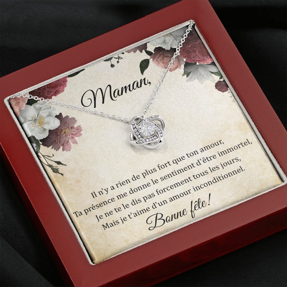 LOVYOUMOM • Collier de la fête des mères Noeud d'Amour - Lehnaa