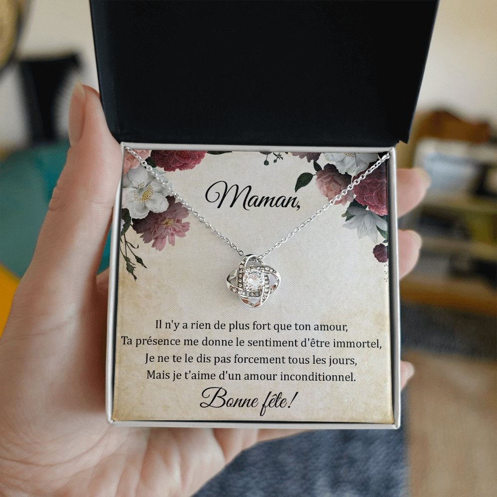 LOVYOUMOM • Collier de la fête des mères Noeud d'Amour - Lehnaa