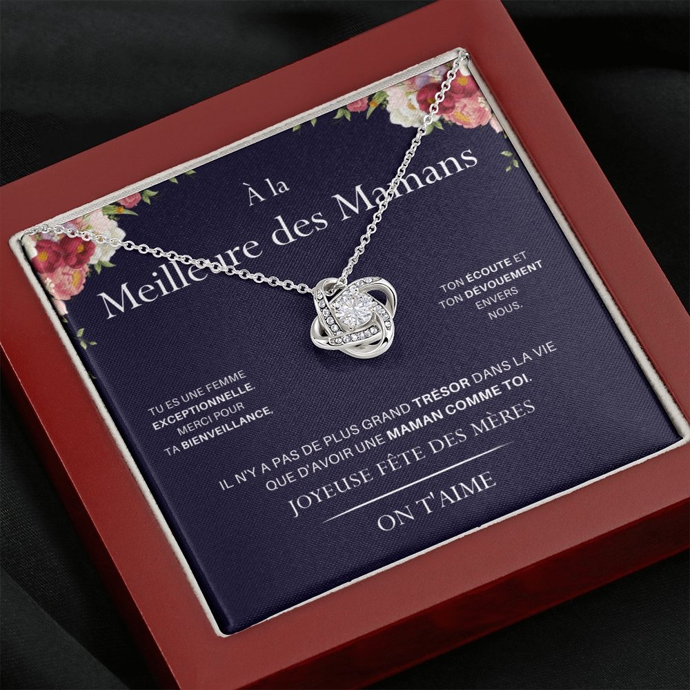 LOVYOUMOM • Collier de la fête des mères Noeud d'Amour - Lehnaa