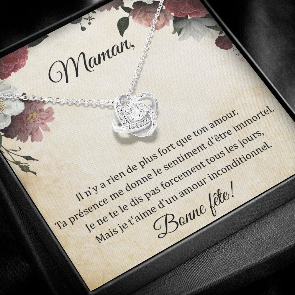 LOVYOUMOM • Collier de la fête des mères Noeud d'Amour - Lehnaa