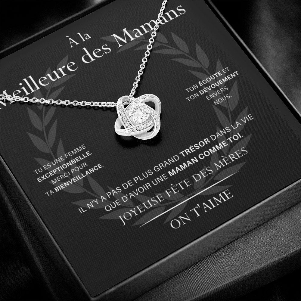 LOVYOUMOM • Collier de la fête des mères Noeud d'Amour - Lehnaa