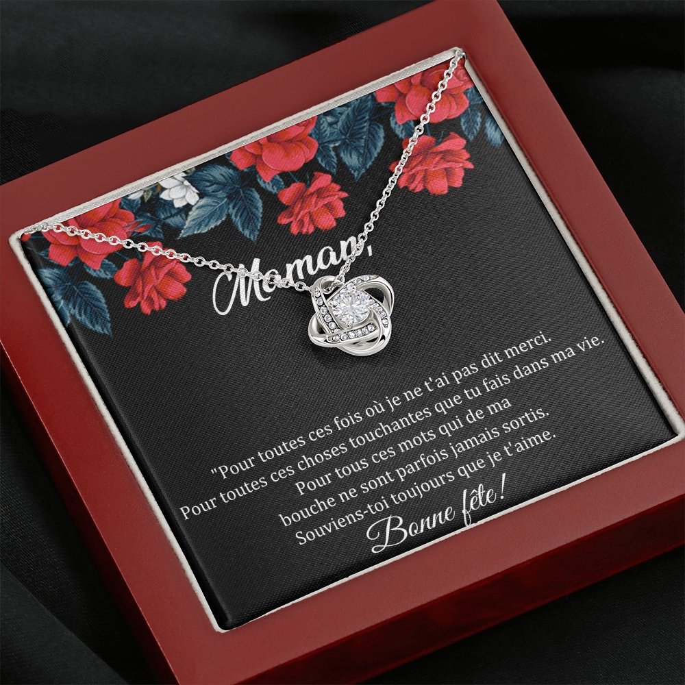 LOVYOUMOM • Collier de la fête des mères Noeud d'Amour - Lehnaa
