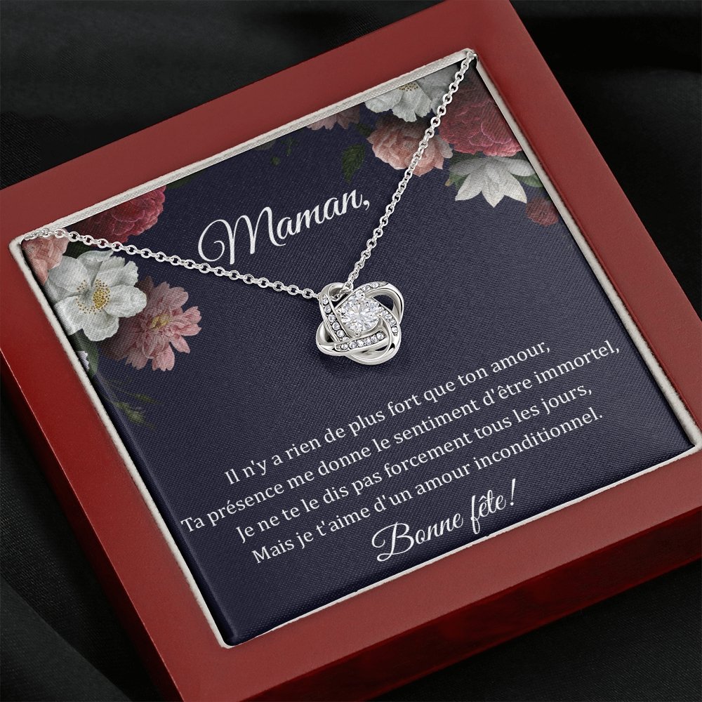 LOVYOUMOM • Collier de la fête des mères Noeud d'Amour - Lehnaa