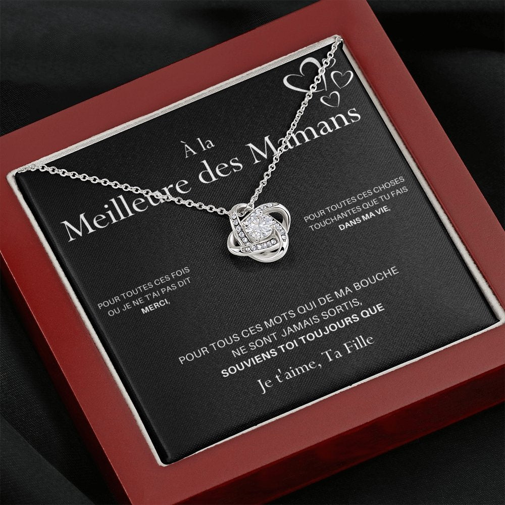 LOVYOUMOM • Collier de la fête des mères Noeud d'Amour Version Femme - Lehnaa