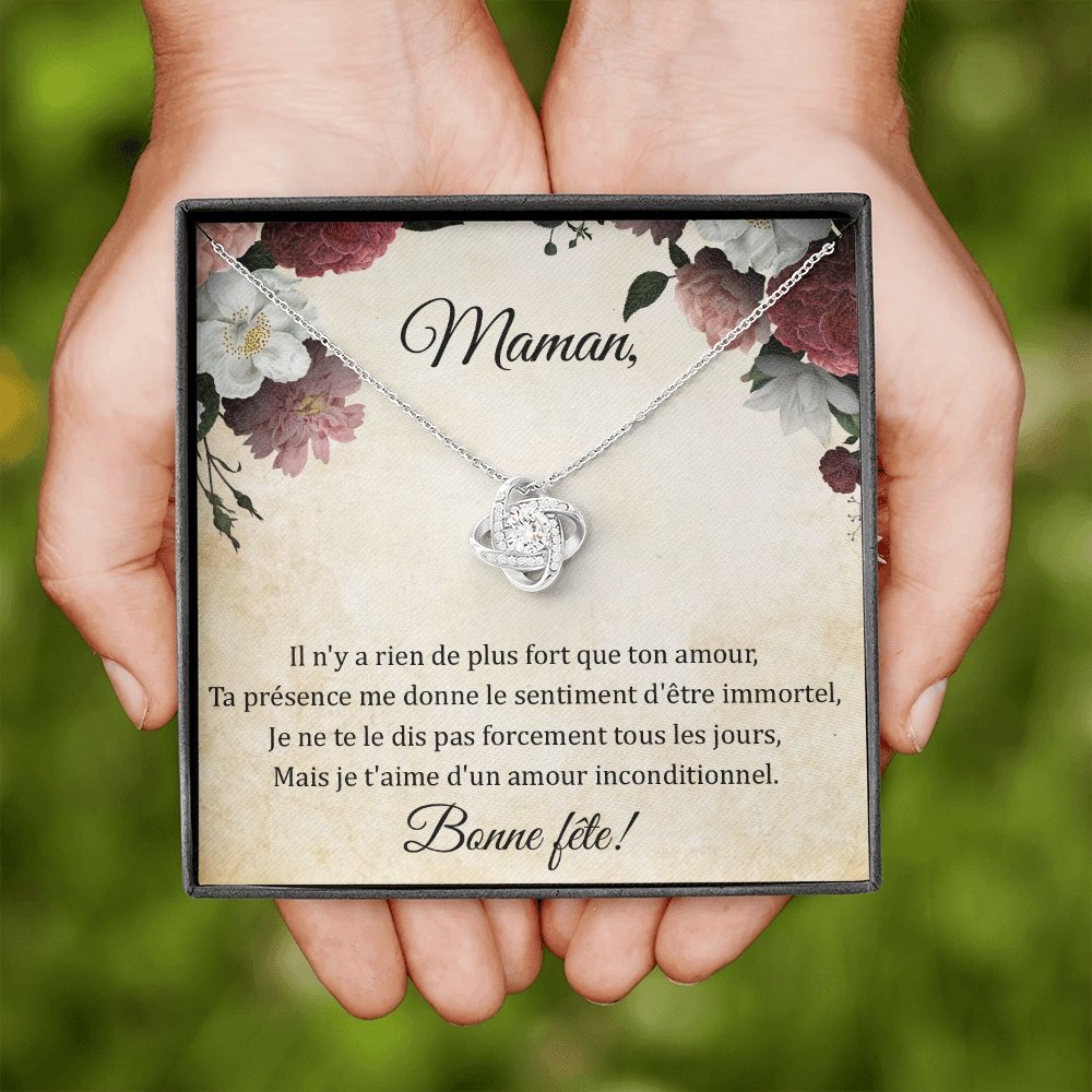 LOVYOUMOM • Collier de la fête des mères Noeud d'Amour - Lehnaa