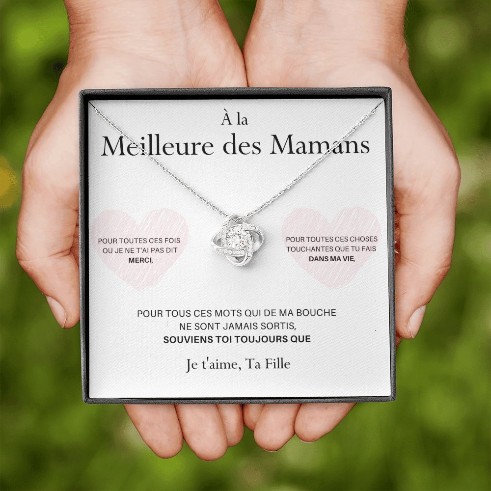 LOVYOUMOM • Collier de la fête des mères Noeud d'Amour Version Femme - Lehnaa