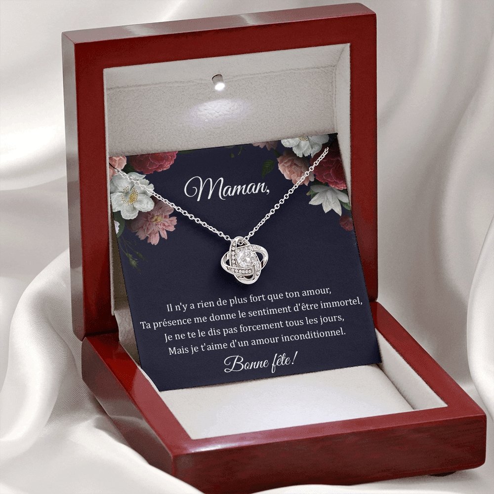 LOVYOUMOM • Collier de la fête des mères Noeud d'Amour - Lehnaa