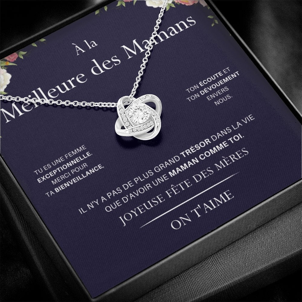 LOVYOUMOM • Collier de la fête des mères Noeud d'Amour - Lehnaa