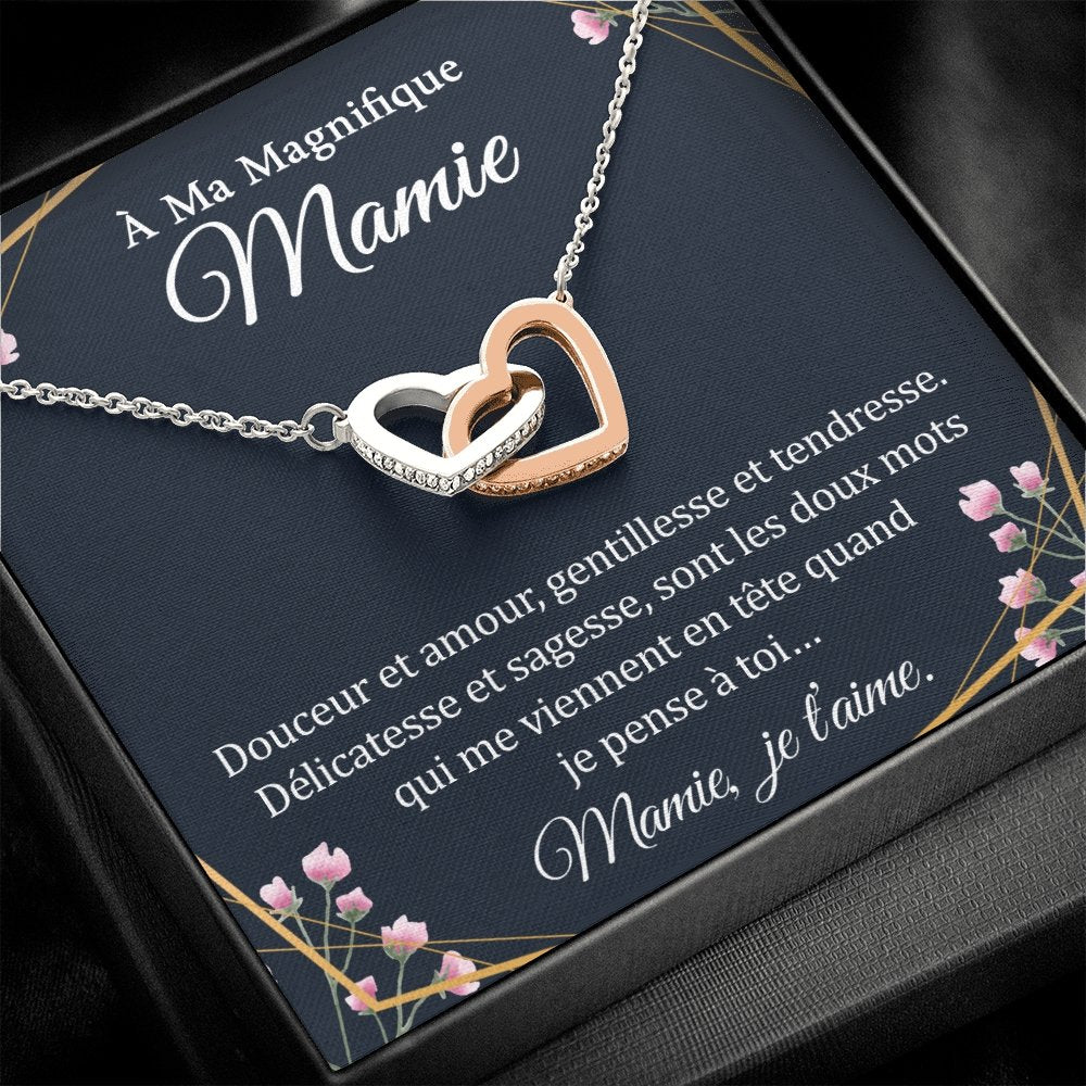 MAMIELOVA • Collier A Ma Mamie Double Cœur - Lehnaa