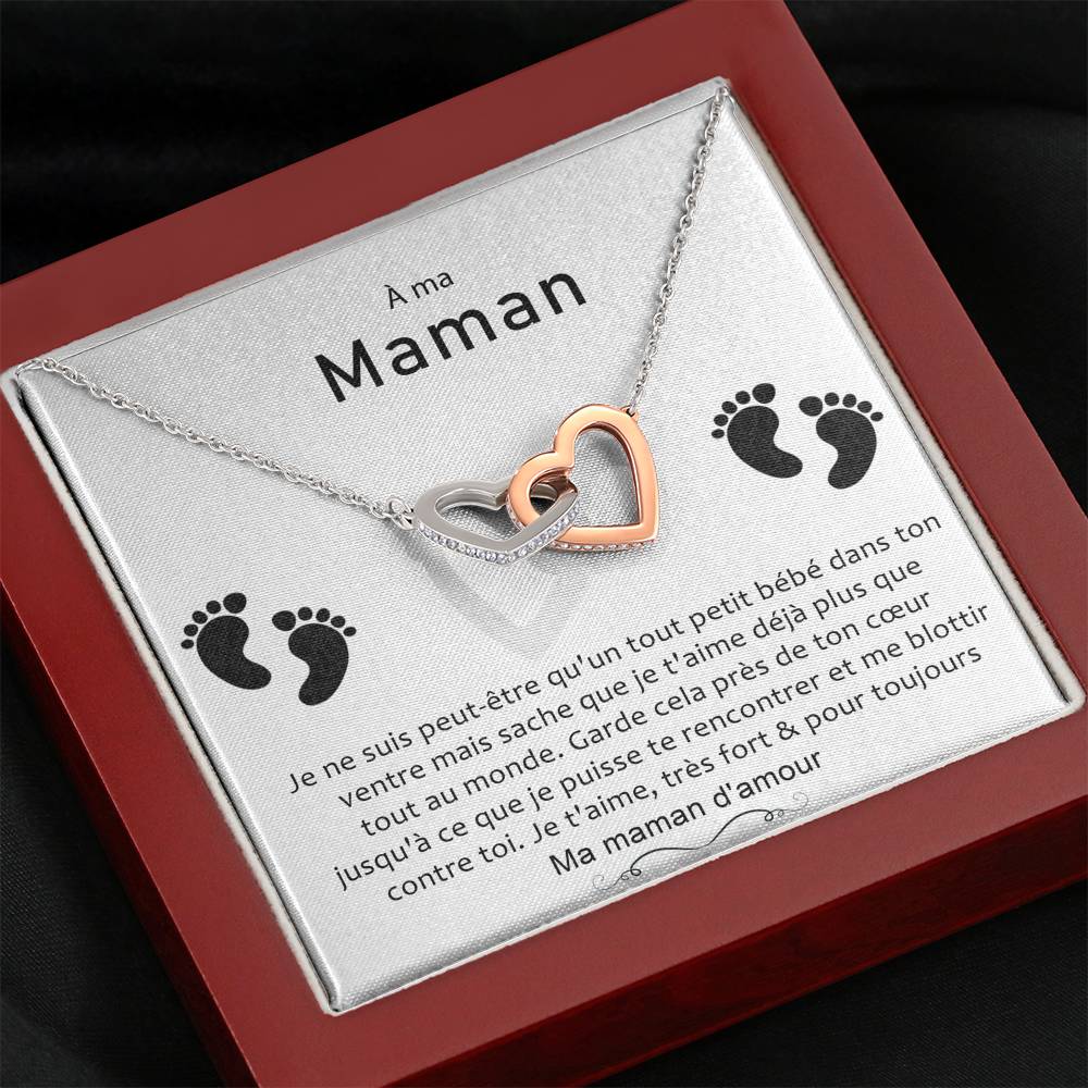 NEWMOM • Collier Future Maman Double Cœur - Lehnaa