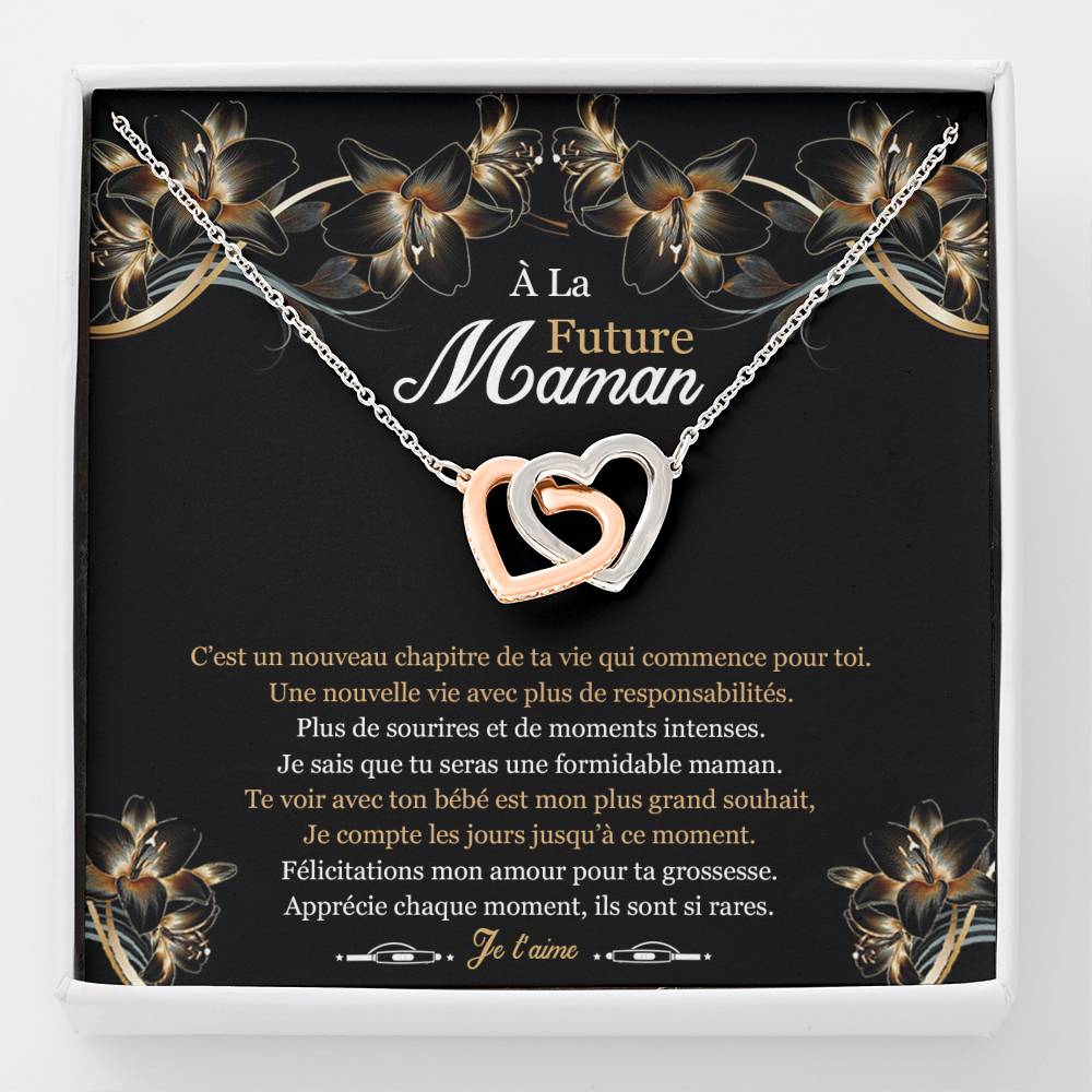 NEWMOM • Collier Future Maman Double Cœur - Lehnaa