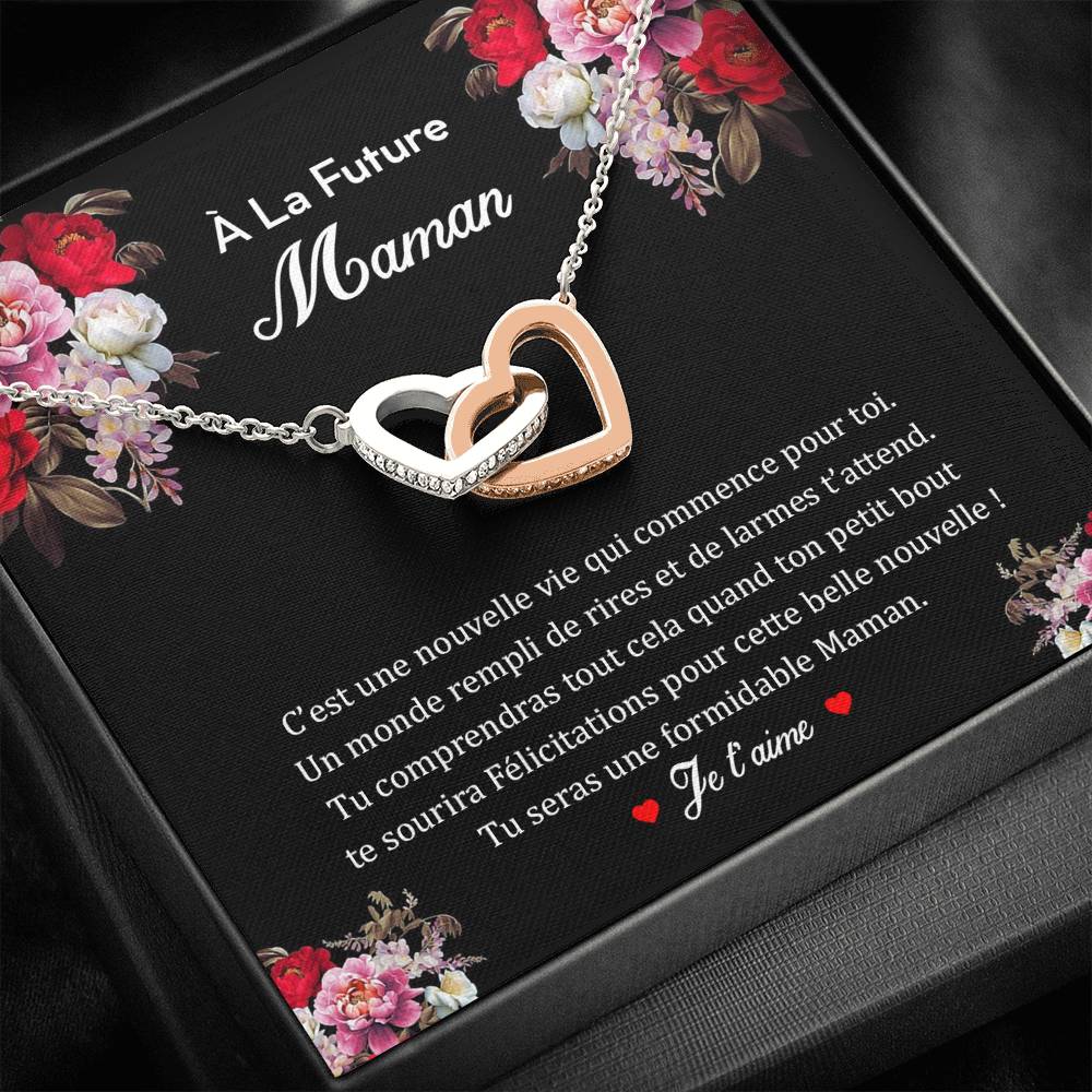 NEWMOM • Collier Future Maman Double Cœur - Lehnaa