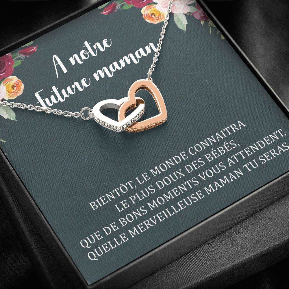 NEWMOM • Collier Future Maman Double Cœur - Lehnaa