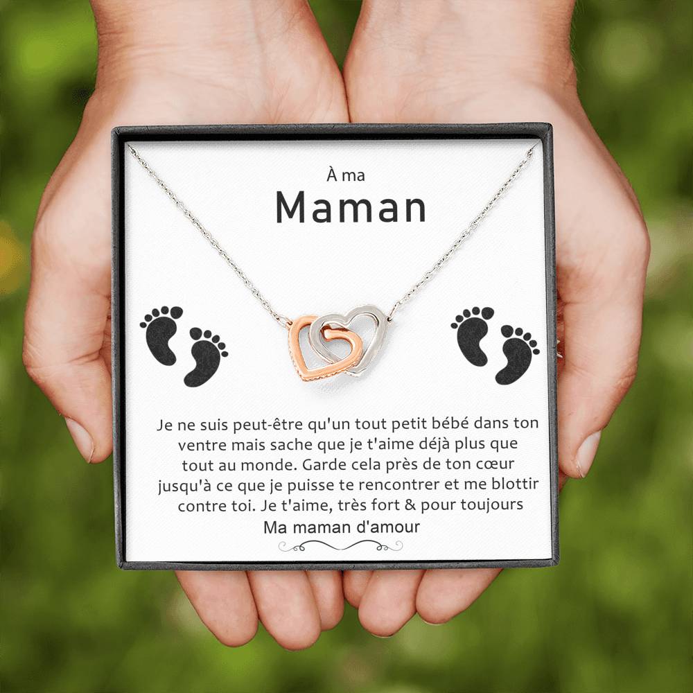NEWMOM • Collier Future Maman Double Cœur - Lehnaa