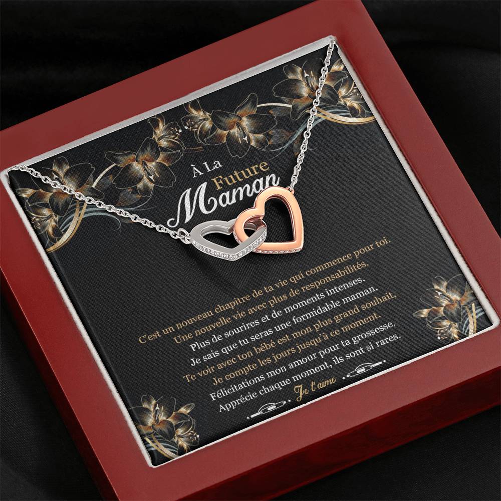 NEWMOM • Collier Future Maman Double Cœur - Lehnaa