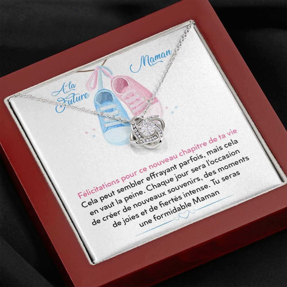 NEWMOM • Collier Future Maman Noeud d'Amour - Lehnaa