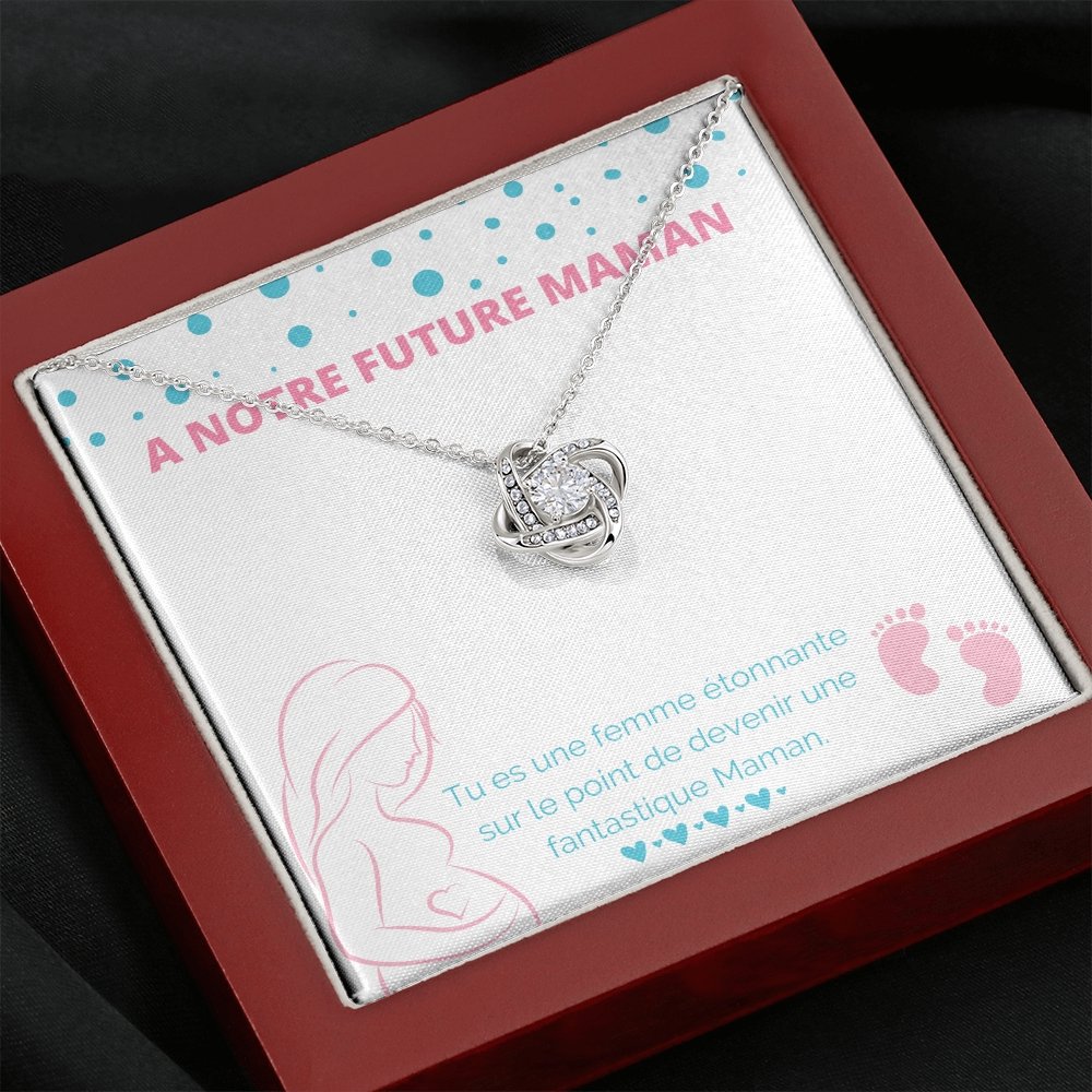 NEWMOM • Collier Future Maman Noeud d'Amour - Lehnaa