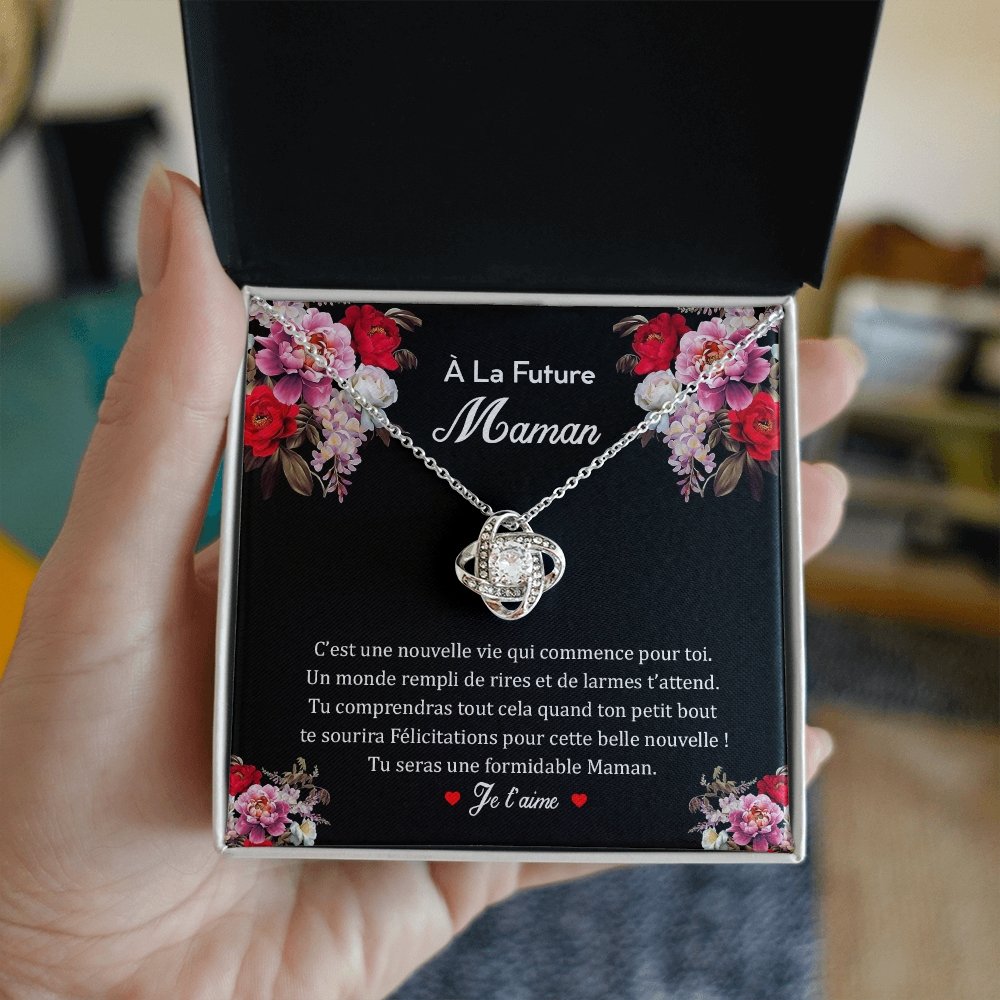 NEWMOM • Collier Future Maman Noeud d'Amour - Lehnaa