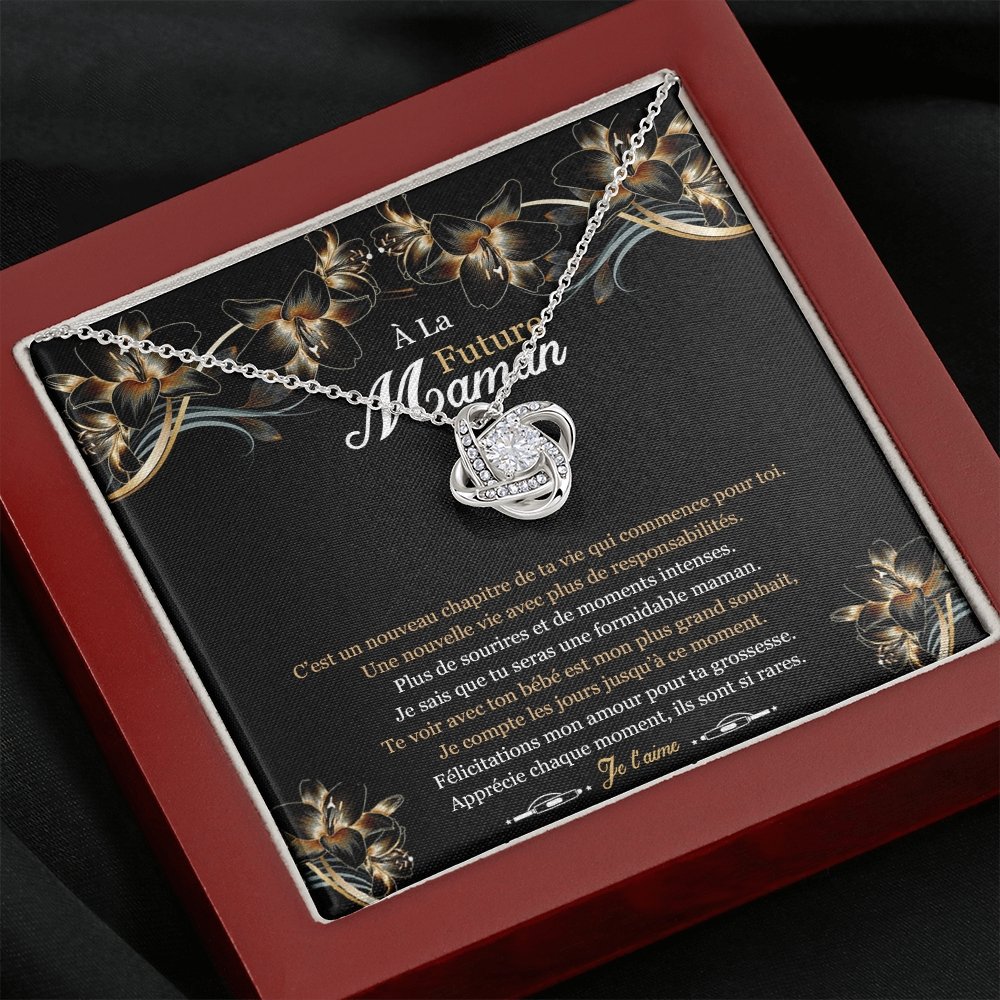 NEWMOM • Collier Future Maman Noeud d'Amour - Lehnaa