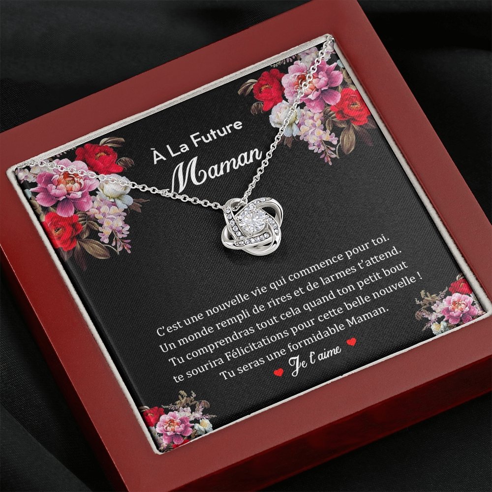NEWMOM • Collier Future Maman Noeud d'Amour - Lehnaa
