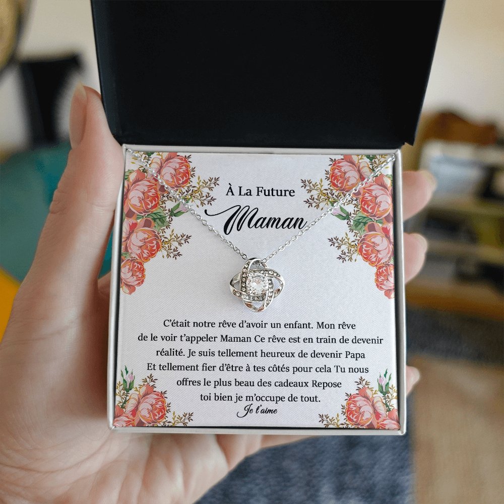 NEWMOM • Collier Grossesse Pour Ma Femme Noeud d'Amour - Lehnaa