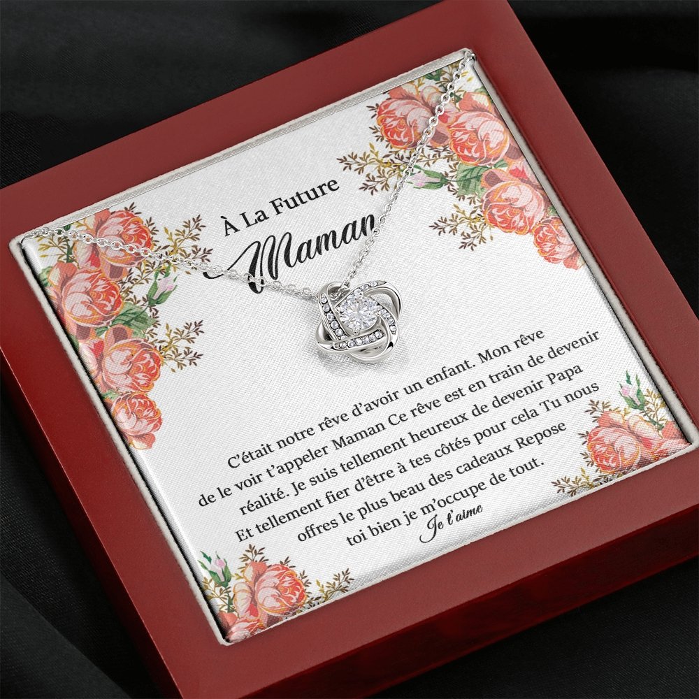 NEWMOM • Collier Grossesse Pour Ma Femme Noeud d'Amour - Lehnaa