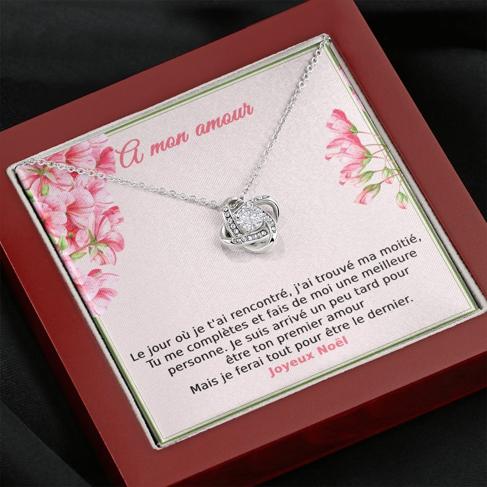 NOELENCHANTÉ • COLLIER JOYEUX NOËL MON AMOUR Noeud d'Amour - Lehnaa