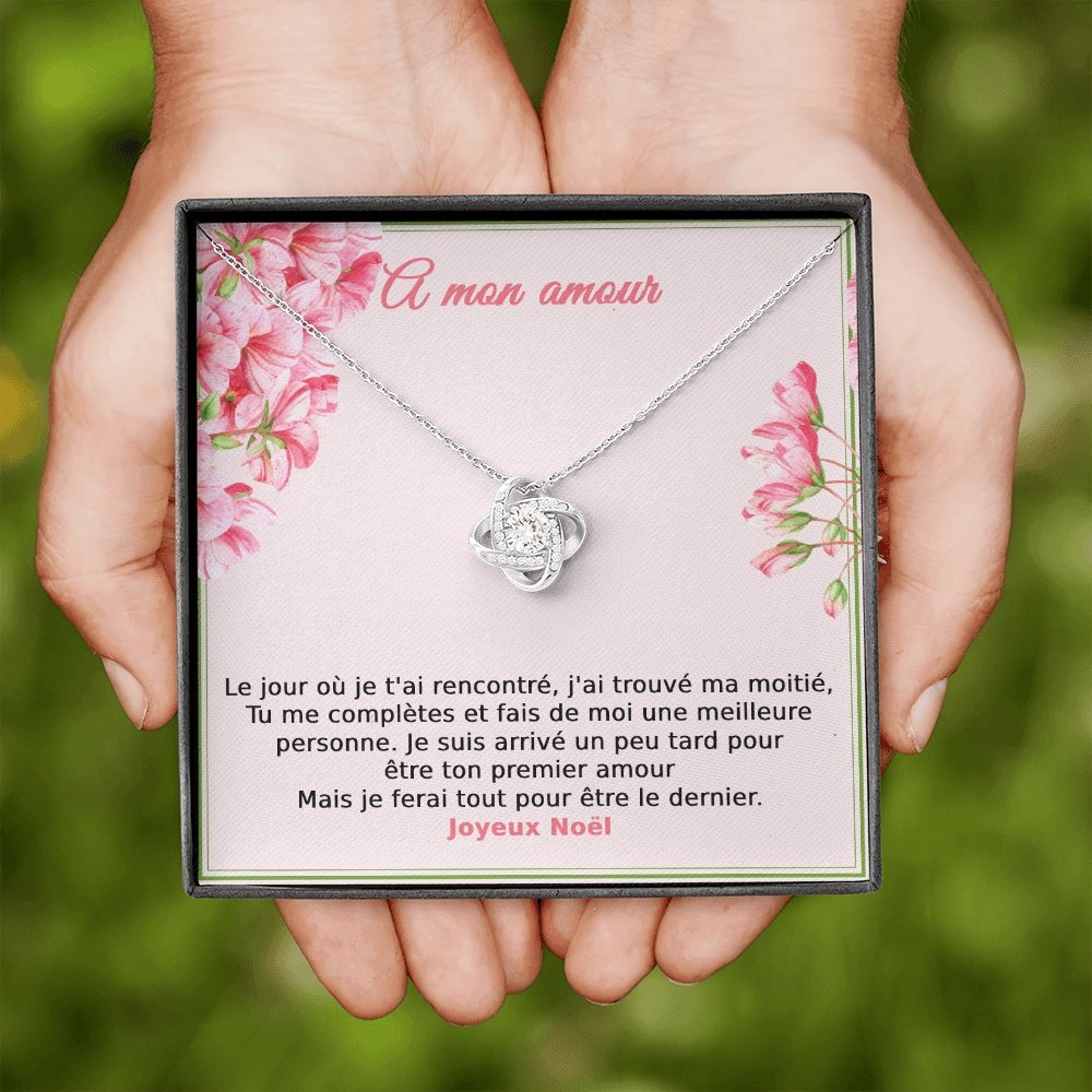 NOELENCHANTÉ • COLLIER JOYEUX NOËL MON AMOUR Noeud d'Amour - Lehnaa