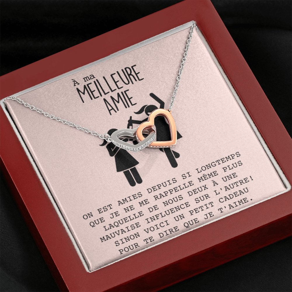 ONELOVE • Collier Meilleures Amies Double Cœur - Lehnaa