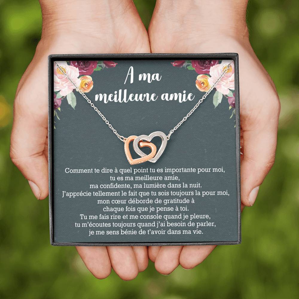 ONELOVE • Collier Meilleures Amies Double Cœur - Lehnaa