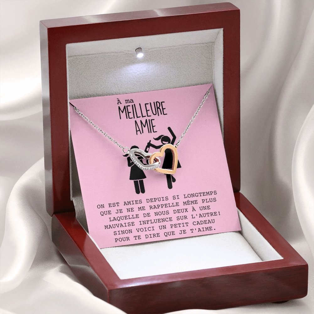 ONELOVE • Collier Meilleures Amies Double Cœur - Lehnaa