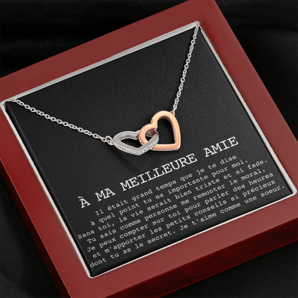 ONELOVE • Collier Meilleures Amies Double Cœur - Lehnaa