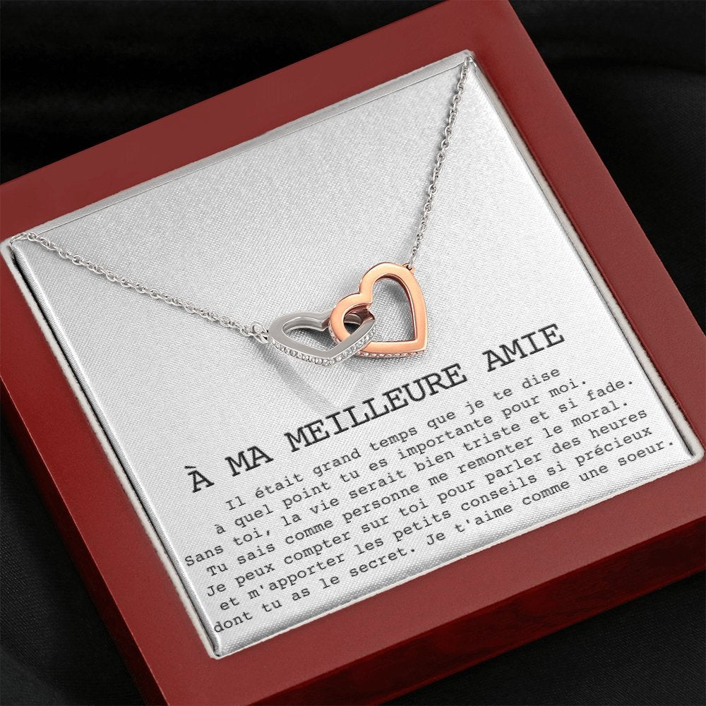 ONELOVE • Collier Meilleures Amies Double Cœur - Lehnaa