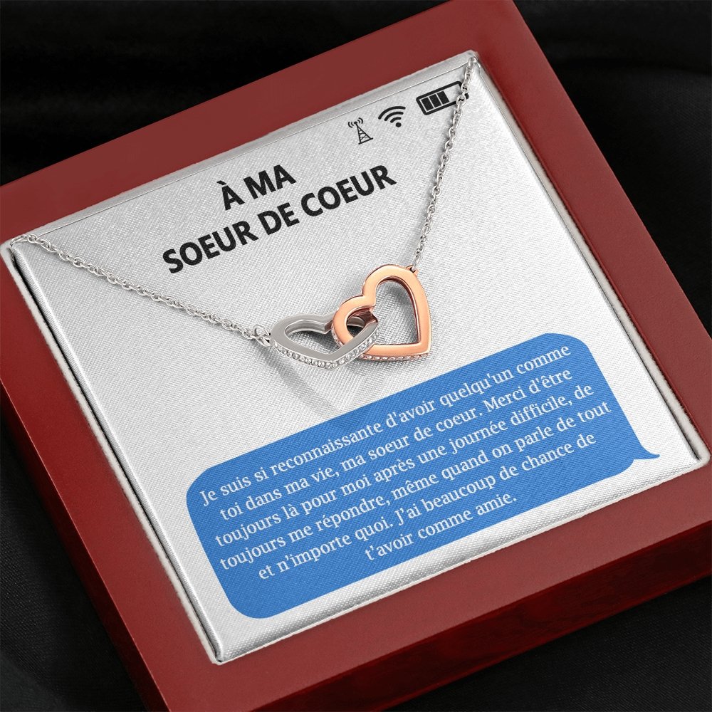 ONELOVE • Collier Meilleures Amies Double Cœur - Lehnaa