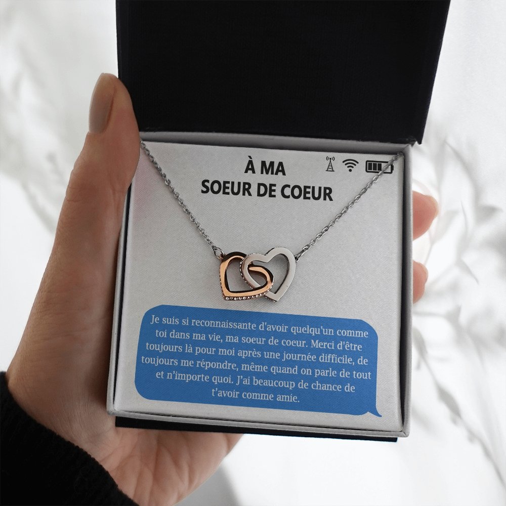 ONELOVE • Collier Meilleures Amies Double Cœur - Lehnaa