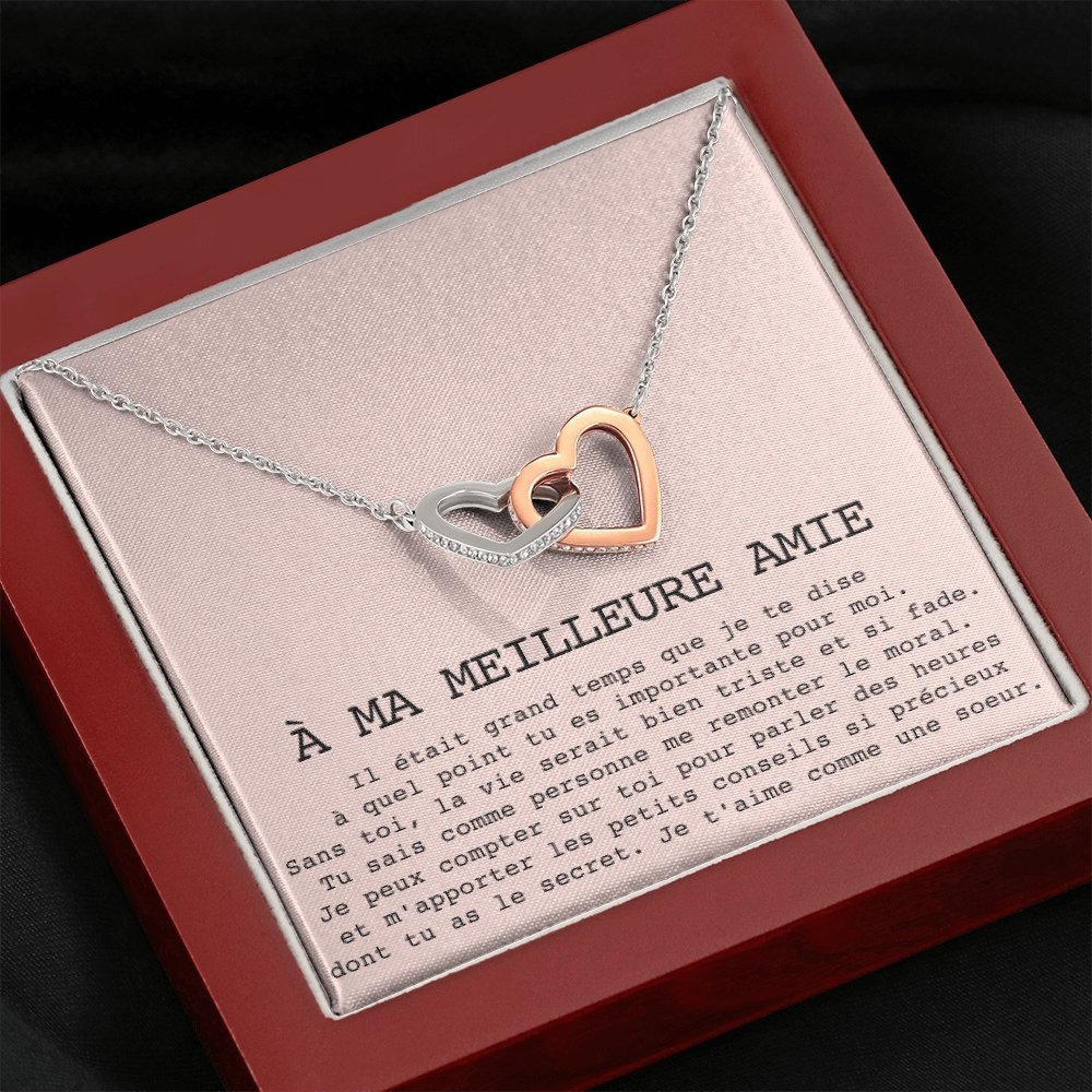 ONELOVE • Collier Meilleures Amies Double Cœur - Lehnaa