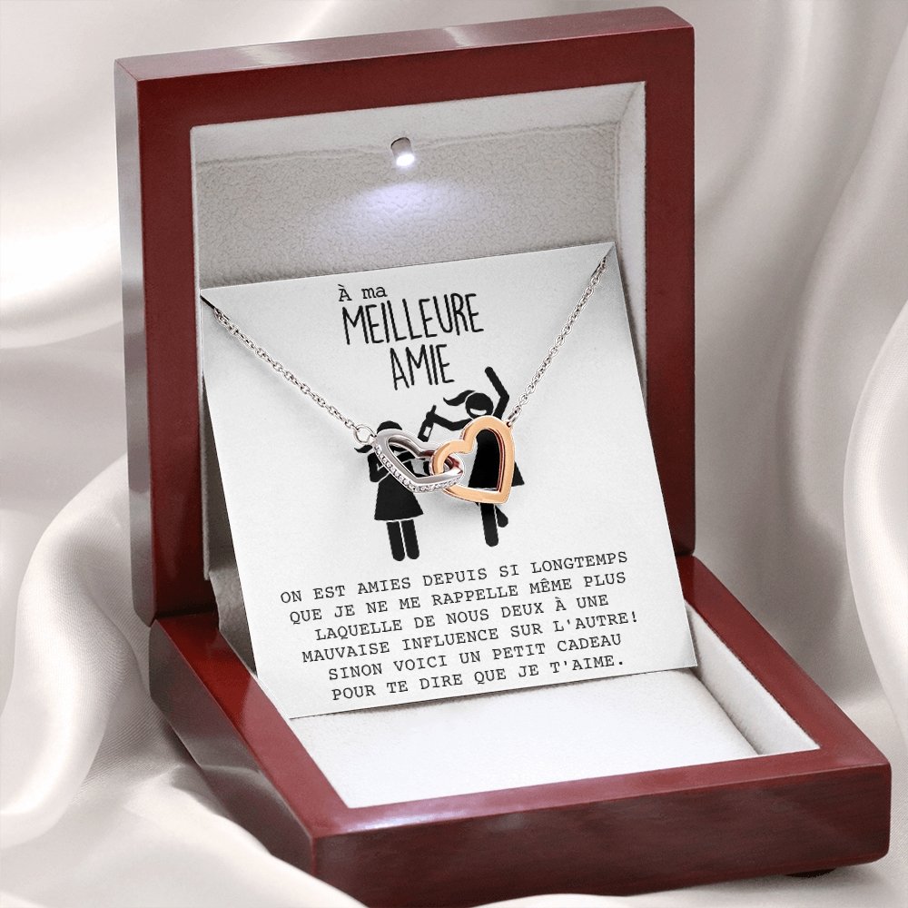 ONELOVE • Collier Meilleures Amies Double Cœur - Lehnaa