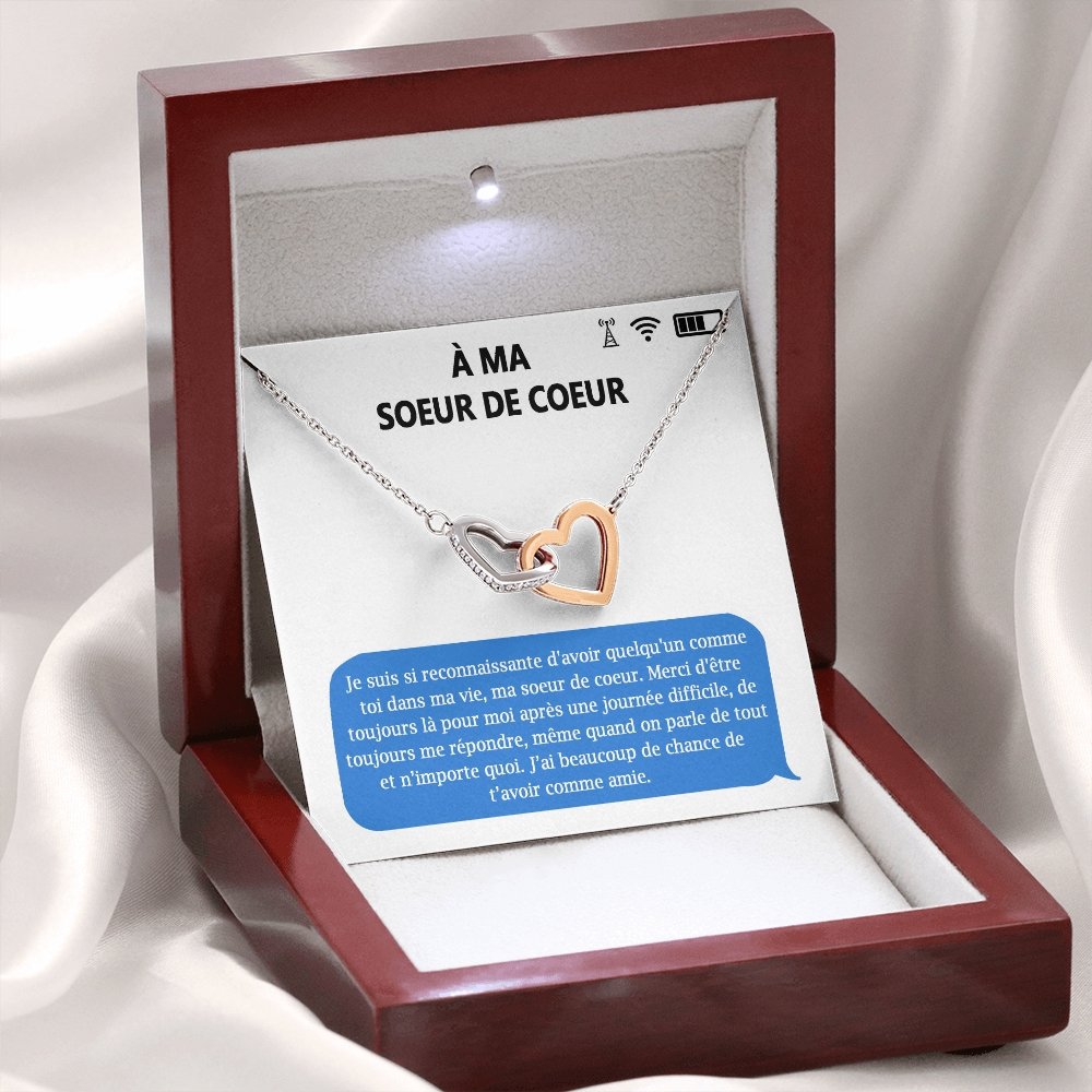 ONELOVE • Collier Meilleures Amies Double Cœur - Lehnaa