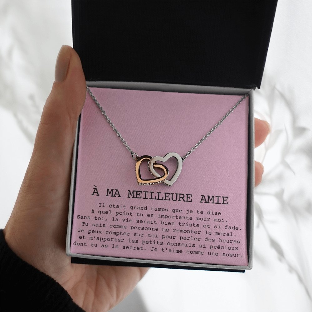 ONELOVE • Collier Meilleures Amies Double Cœur - Lehnaa