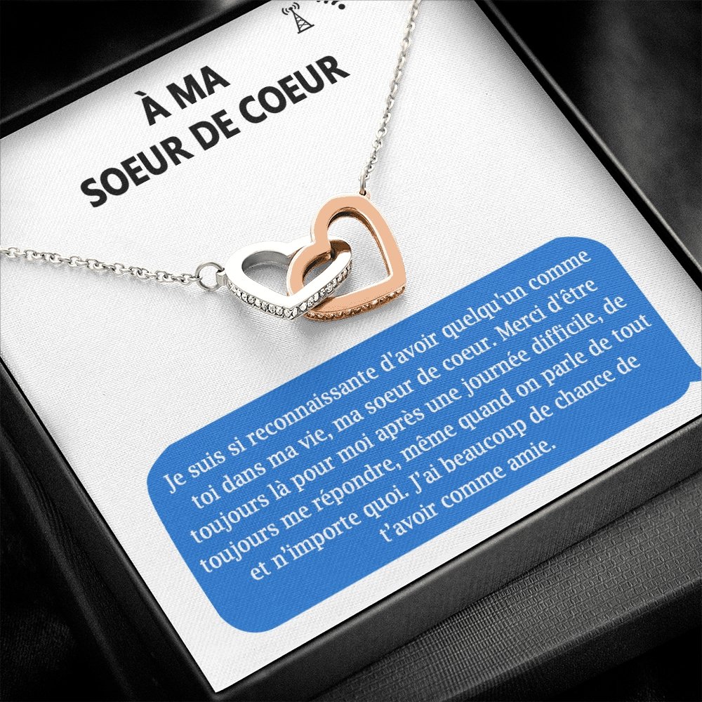 ONELOVE • Collier Meilleures Amies Double Cœur - Lehnaa