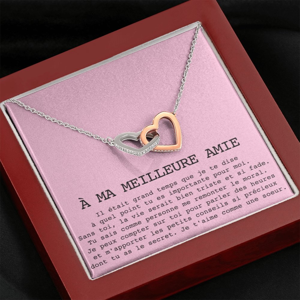 ONELOVE • Collier Meilleures Amies Double Cœur - Lehnaa